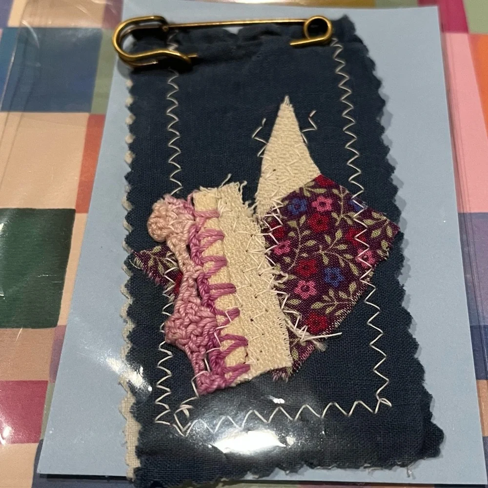Handmade with Love navy quilted
